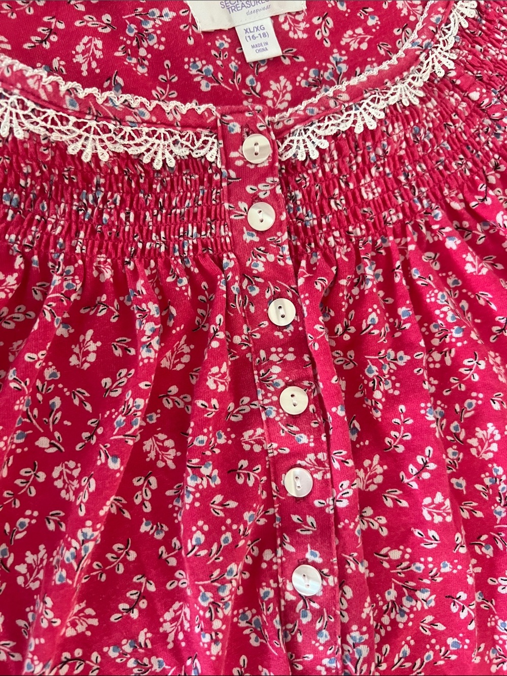 NWNT SecretTreasures sleepwear Pink Floral,Nightgown,Comfortable,stretch,size XL - Picture 13 of 15
